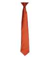 PR755 Premier 'Colours' Satin Clip Tie Chestnut colour image